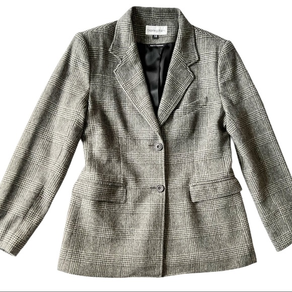 Bloomingdale’s Glen Check Plaid Cashmere Blazer | 10 - Picture 2 of 8
